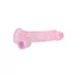 RealRock - dildo realistico trasparente - rosa 19 cm