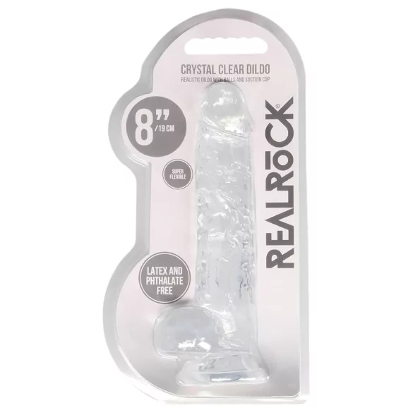 RealRock - dildo realistico trasparente - 19cm