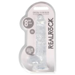 REALROCK - Dildo realistico trasparente - incolore (19cm)