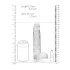 RealRock - dildo realistico trasparente - 19cm