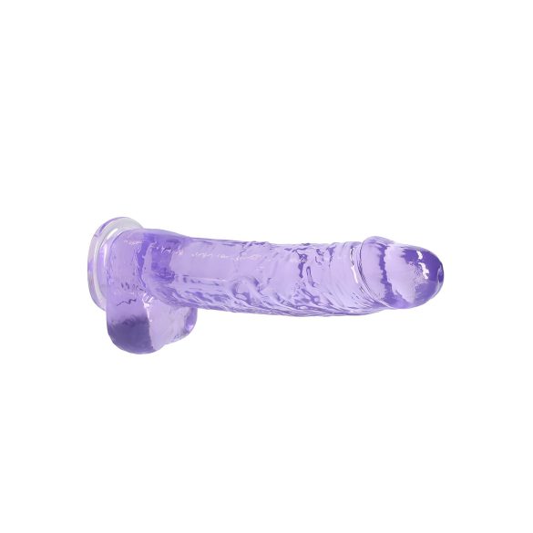RealRock - dildo realistico trasparente - viola 22 cm