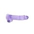 REALROCK - dildo realistico trasparente - viola (22cm)