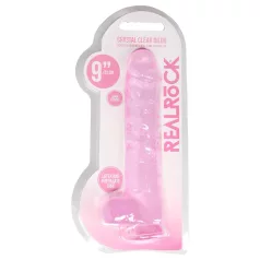 RealRock - dildo realistico trasparente - rosa - 22 cm