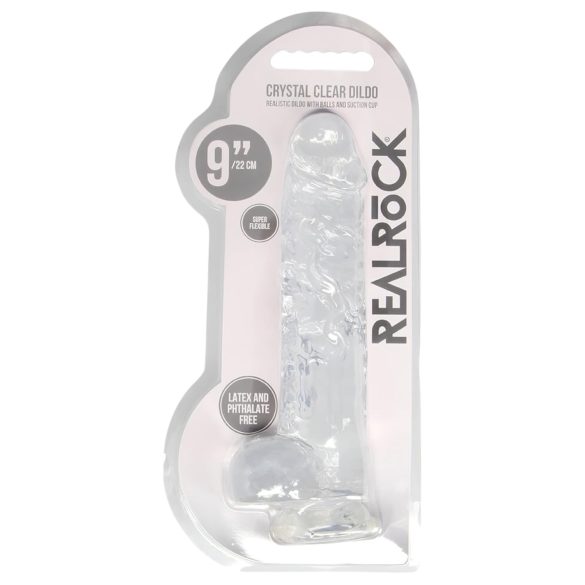 REALROCK - Dildo realistico trasparente - 22cm
