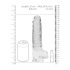 REALROCK - Dildo realistico trasparente - 22cm