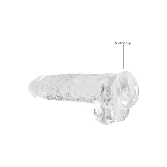 REALROCK - Dildo Realistico Trasparente - Cristallino (22cm)