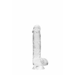 REALROCK - dildo traslucido - trasparente (15 cm)