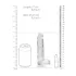 RealRock - dildo realistico - trasparente 15cm