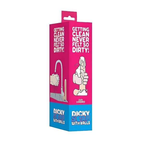 S-Line - Dicky Cum - sapone a forma di pene con testicoli - naturale (250 g)