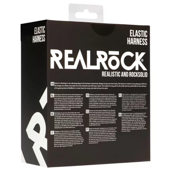 RealRock Elastic - slip per strap-on - nero