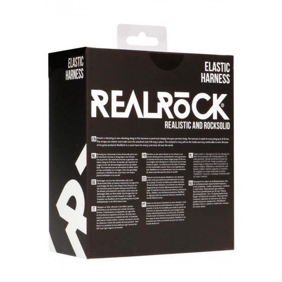 Imbracatura Universale Elastica REALROCK per Dildo con Strap-On (Nera)