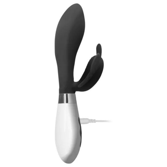 Alexios - vibratore con farfalla stimolatore clitorideo - nero