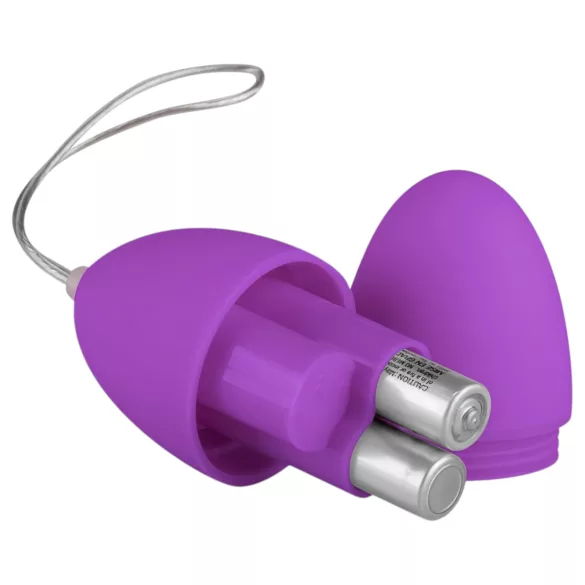 Easytoys - ovetto vibrante 7 modalità telecomando - silicone viola