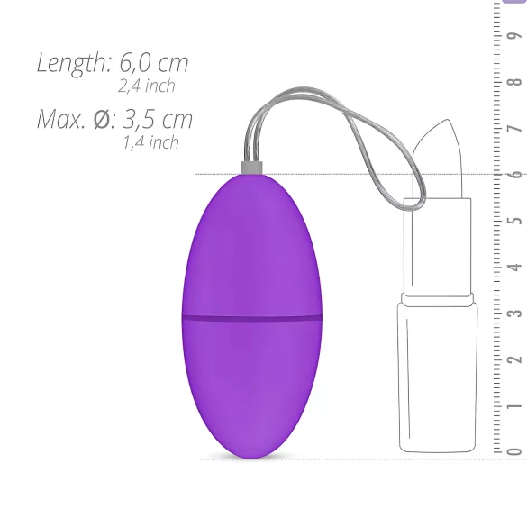 Easytoys - ovetto vibrante 7 modalità telecomando - silicone viola