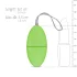 Easytoys - Uovo vibrante 7 ritmi a distanza (verde)