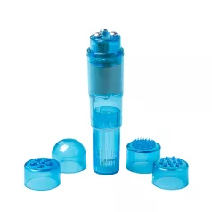 Easytoys - mini vibratore set - 5 accessori - silicone blu