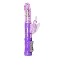Easytoys Butterfly - vibratore rotante a spinta (viola)