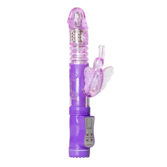 Easytoys Butterfly - vibratore rotante a spinta (viola)