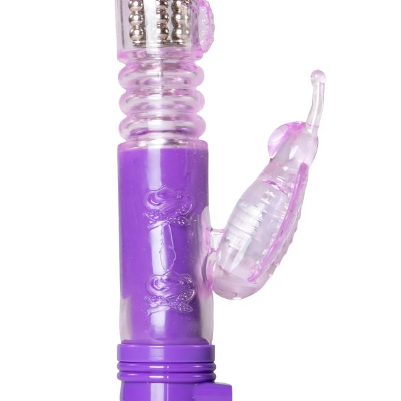 Easytoys Butterfly - vibratore rotante a spinta (viola)