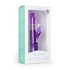 Easytoys - vibratore rabbit rotante con perle e stimolatore clitorideo - viola