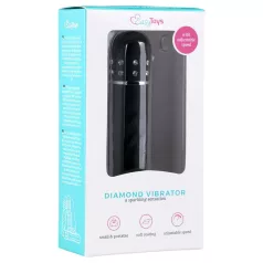 Easytoys - vibratore a bacchetta con diamanti - nero