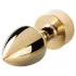 EasyToys Fox NO13 - plug anale in metallo con coda da volpe, anal plug (oro-bianco)