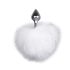Easytoys Bunny NO1 - Plug anale in metallo con coda di coniglio (argento-bianco)