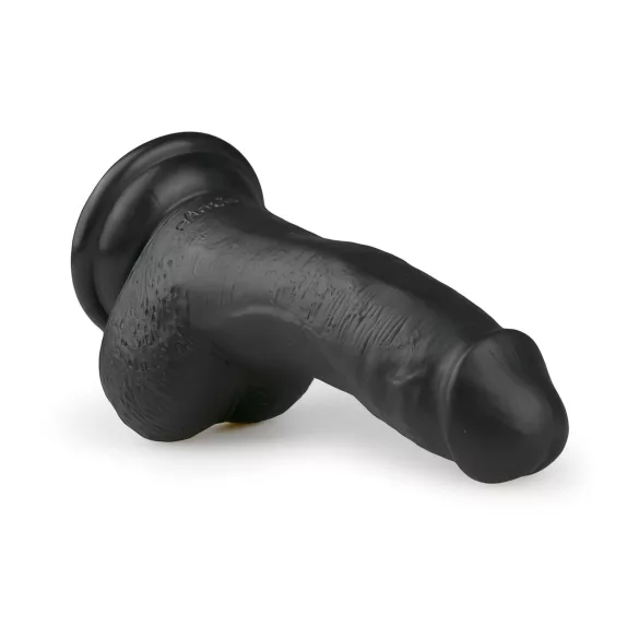 Easytoys - dildo realistico con ventosa e testicoli - nero 15 cm