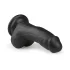 Easytoys - dildo realistico con ventosa e testicoli - nero 15 cm