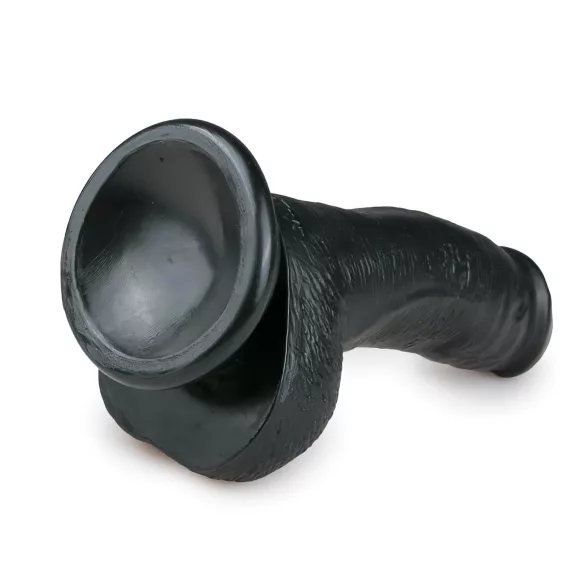 Easytoys - dildo realistico con ventosa e testicoli - nero 15 cm