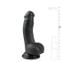 Easytoys - dildo realistico con ventosa e testicoli - nero 15 cm