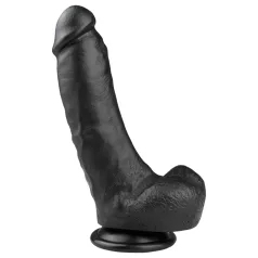 Easytoys - dildo con ventosa e testicoli - 20 cm nero