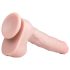 Easytoys - Dildo grande con ventosa e testicoli (29,5cm) - naturale