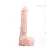 Easytoys - Dildo grande con ventosa e testicoli (29,5cm) - naturale