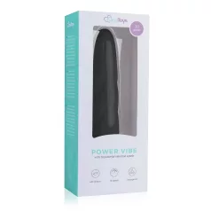 Easytoys - vibratore a barra in silicone twist - nero