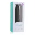 Easytoys - vibratore a barra in silicone twist - nero