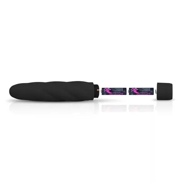 Easytoys - vibratore a barra in silicone twist - nero