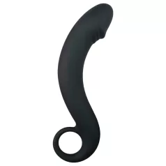 EasyToys - dildo anale curvo - silicone nero