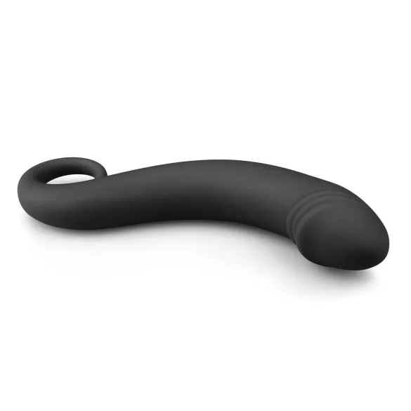 EasyToys - dildo anale curvo - silicone nero