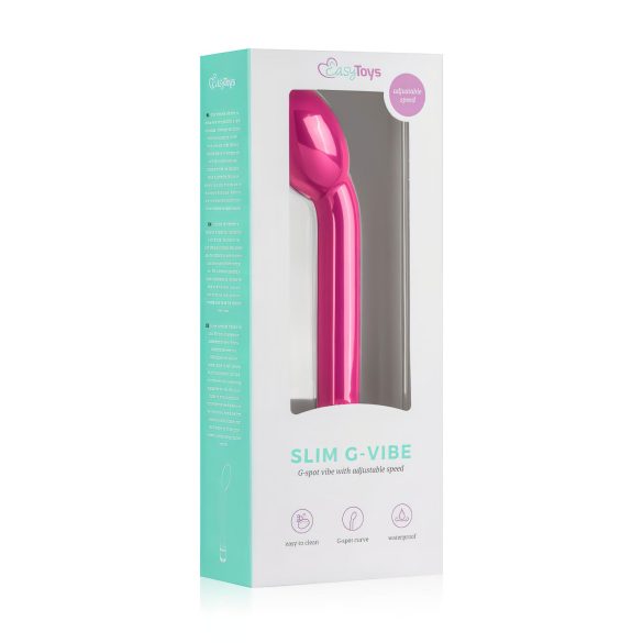 Easytoys - Vibratore punto G slim - silicone rosa