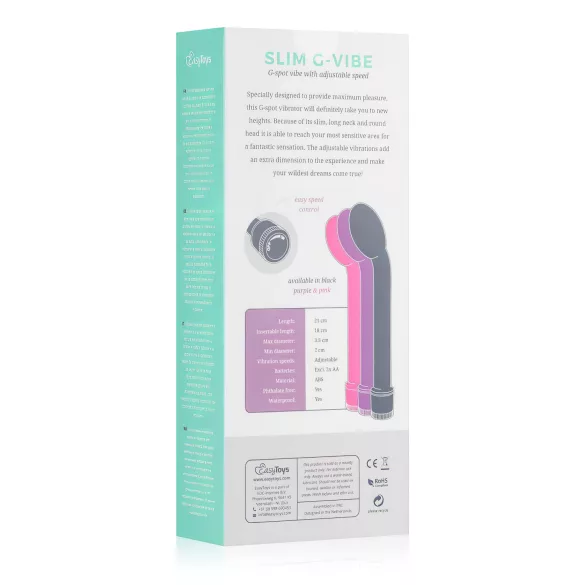 Easytoys - Vibratore punto G slim - silicone rosa