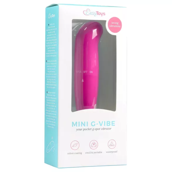 EasyToys - Vibratore punto G mini - vibrazione potente - silicone rosa