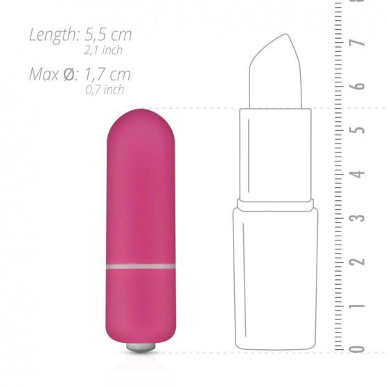 Vibratore da Viaggio Super Piccolo e Impermeabile con 10 Modalità - Easytoys Mini Stick (Rosa)