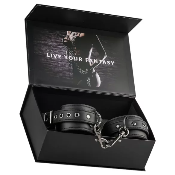 Easytoys - manette in similpelle - nero