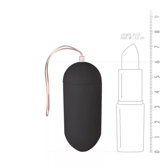 EasyToys - ovetto vibrante indossabile con telecomando (nero)