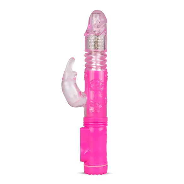 Easytoys Bunny - vibratore rabbit con movimento spinta - silicone rosa