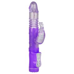 Easytoys Bunny - vibratore spinta-rotante (viola)