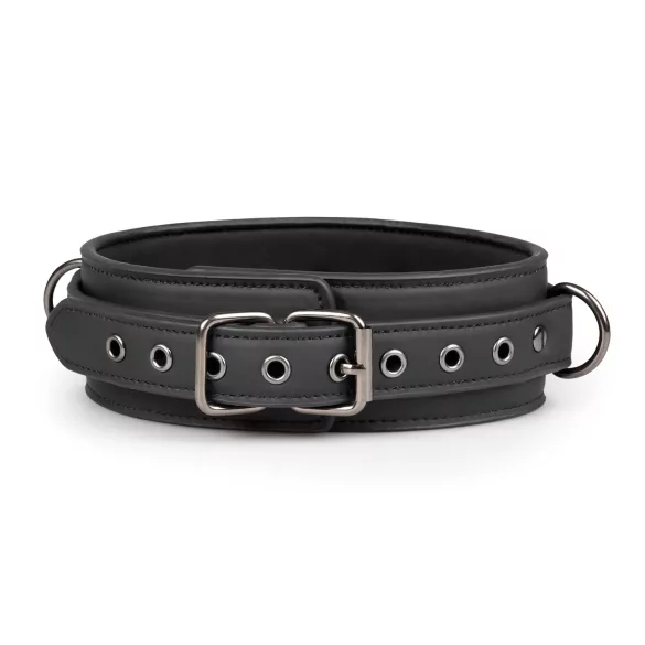 Easytoys - set collare, polsini e cavigliere - nero