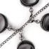 Easytoys - set collare, polsini e cavigliere - nero