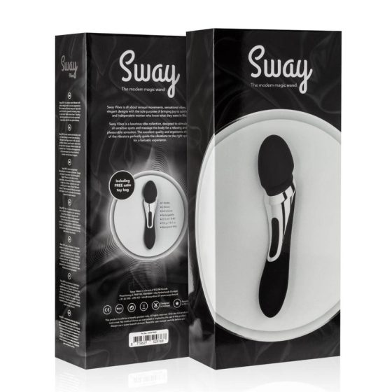 Sway No.1 Bacchetta - vibratore massaggiante ricaricabile 2in1 (nero)